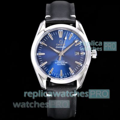 VSF Swiss Copy Omega Seamaster Aqua Terra 150m Swiss 8800 Blue Dial Watch 